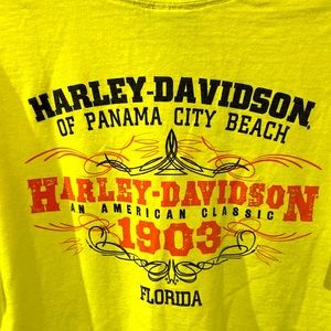 Harley- Davidson Panama City Florida short sleeve crew neck front pocket Large